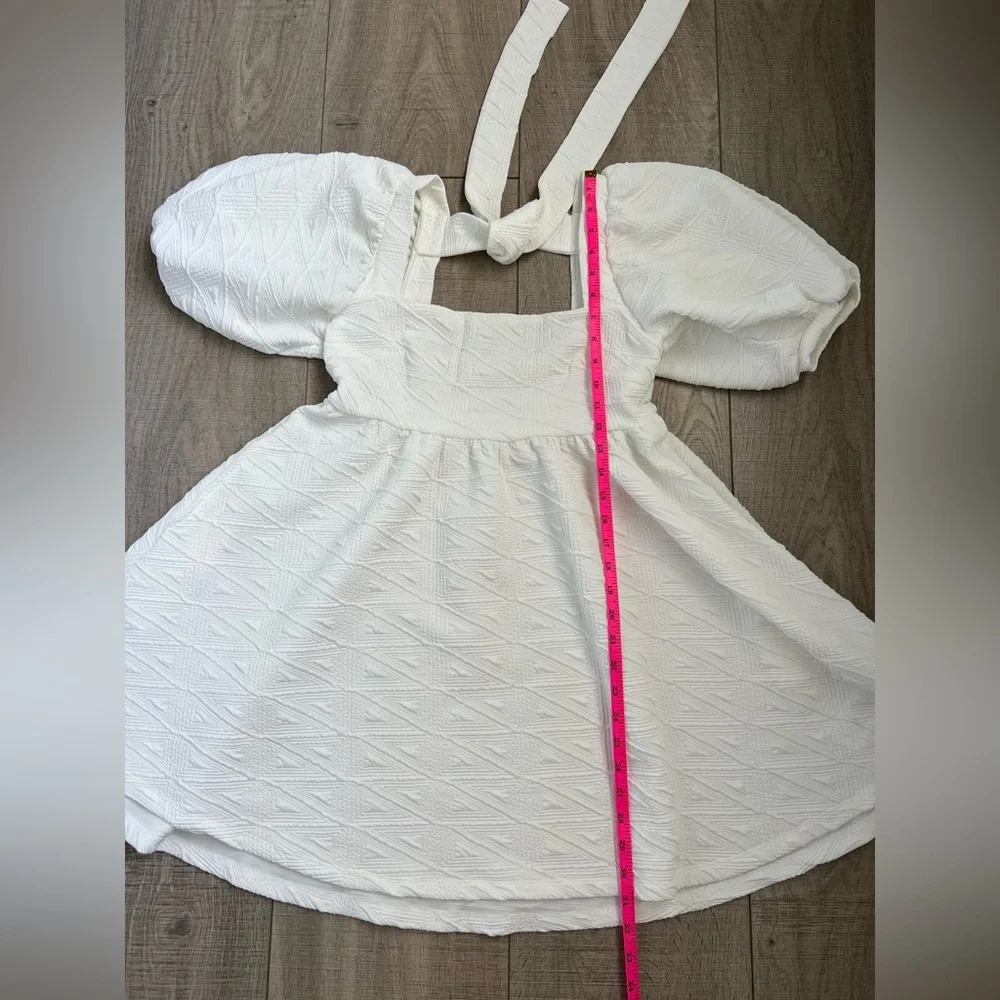 Free People Violet Puff Sleeve Mini Dress NWT
